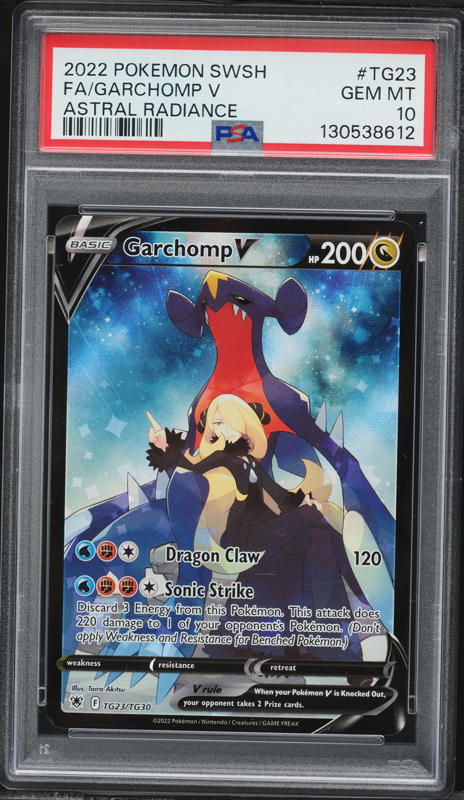garchomp v pokemon card value CGC 9.5 Garchomp V TG23/TG30 Swsh10: Astral Radiance Trainer Gallery Gem  Mint