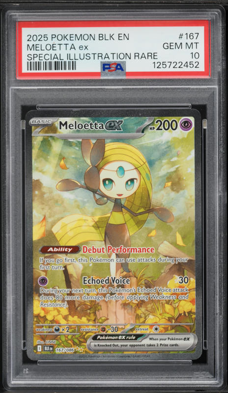 2025 Pokemon Japanese SV Black Bolt SAR Meloetta ex #170 CGC 10
