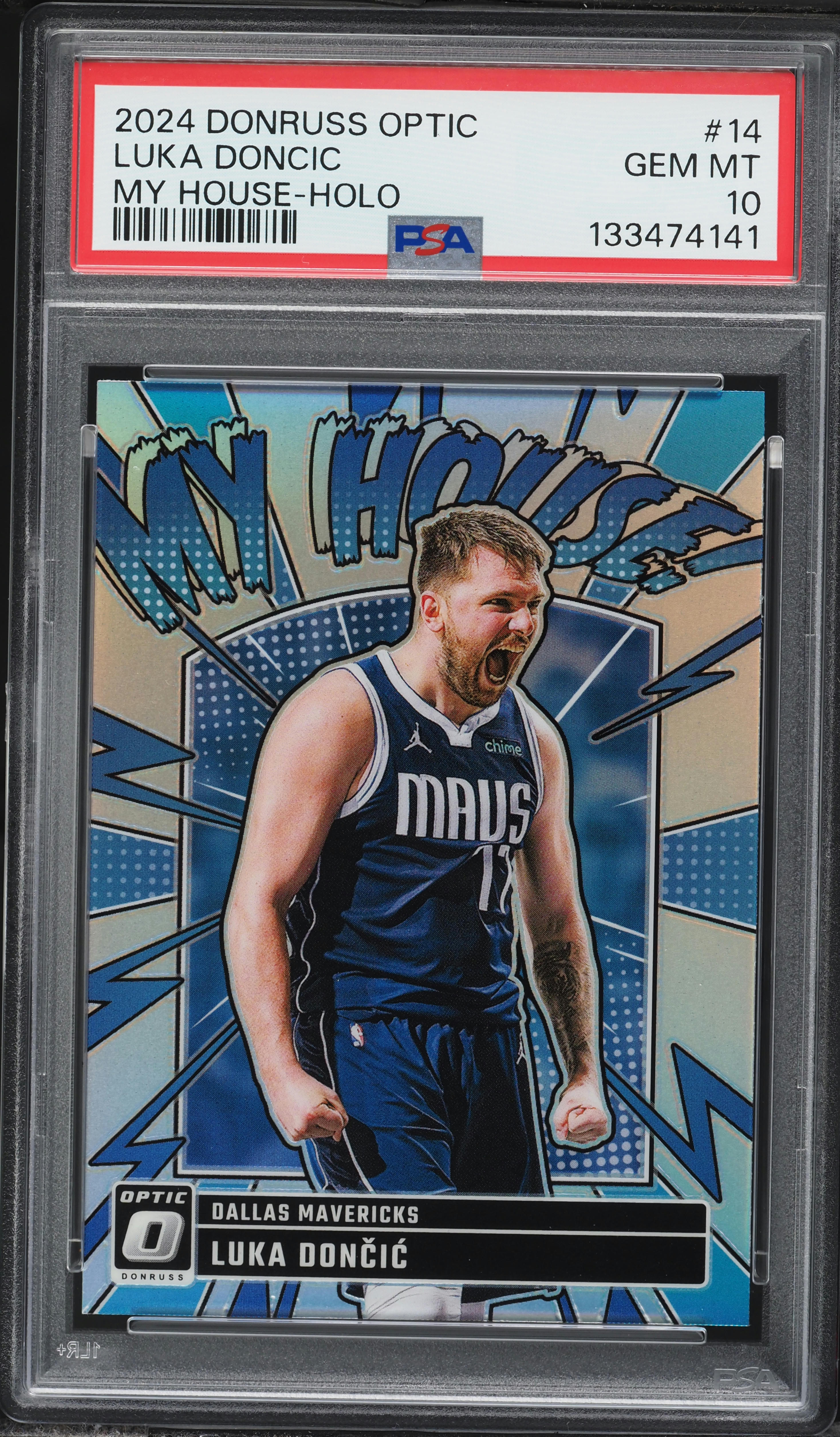2024 Donruss Optic My House! Holo Prizm Luka Doncic #14 PSA 10 GEM