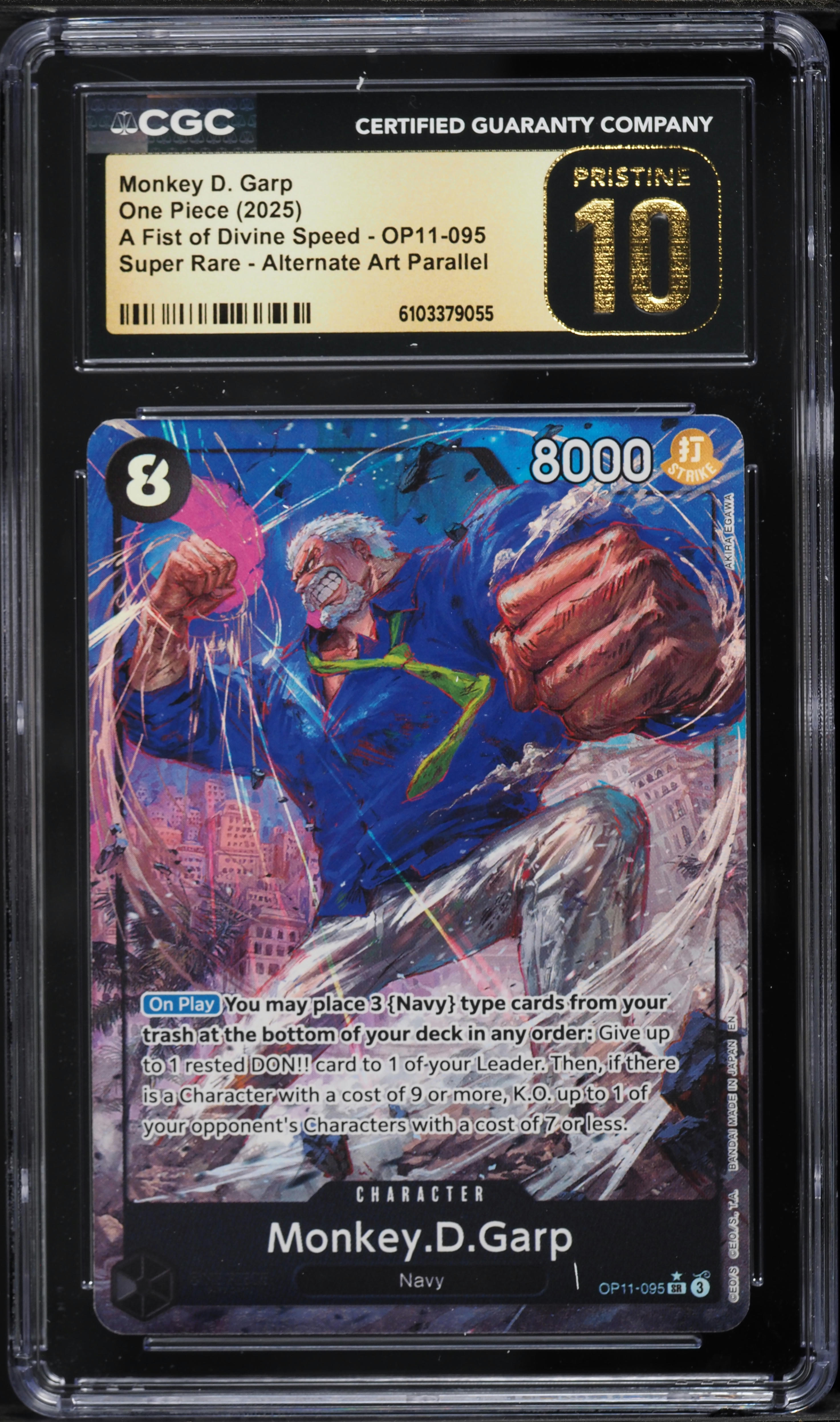 2025 One Piece A Fist Of Divine Speed Alt Art Monkey D. Garp #OP11