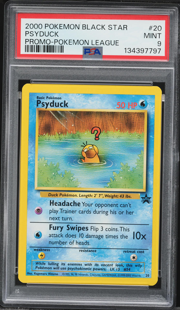 2000 Pokemon League Promo Psyduck #20 PSA 9 MINT