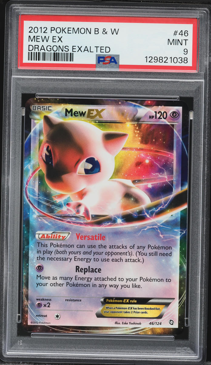 2012 Pokemon Black & White Dragons Exalted Mew EX #46 PSA 9 MINT