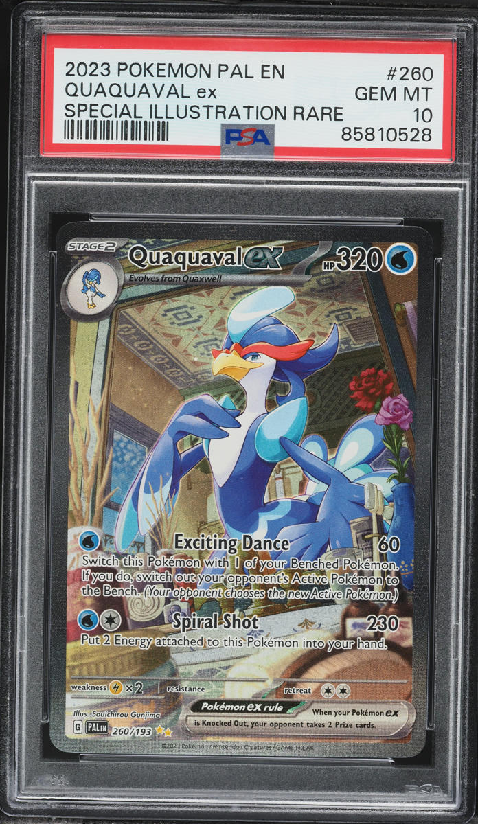 2023 Pokemon Scarlet & Violet Paldea Evolved SIR Quaquaval EX #260 PSA 10 GEM MINT