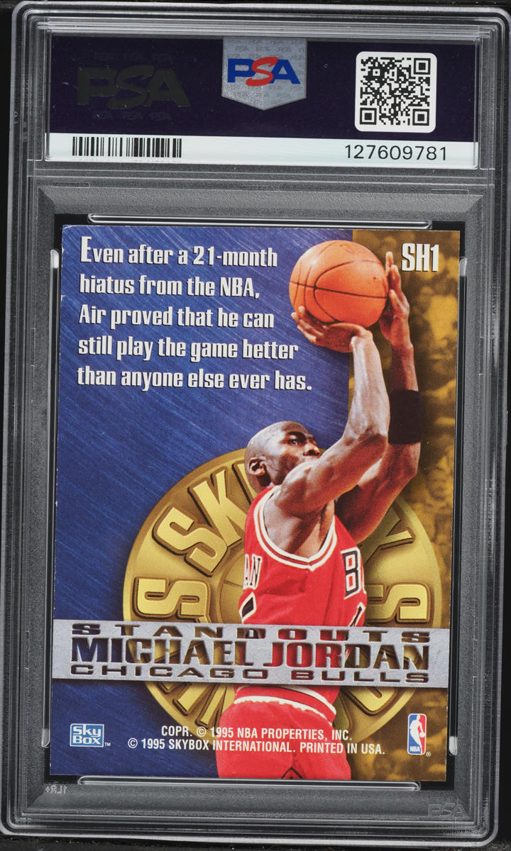 1995 Skybox Premium Standouts Hobby Michael Jordan #SH1 PSA 7 NRMT