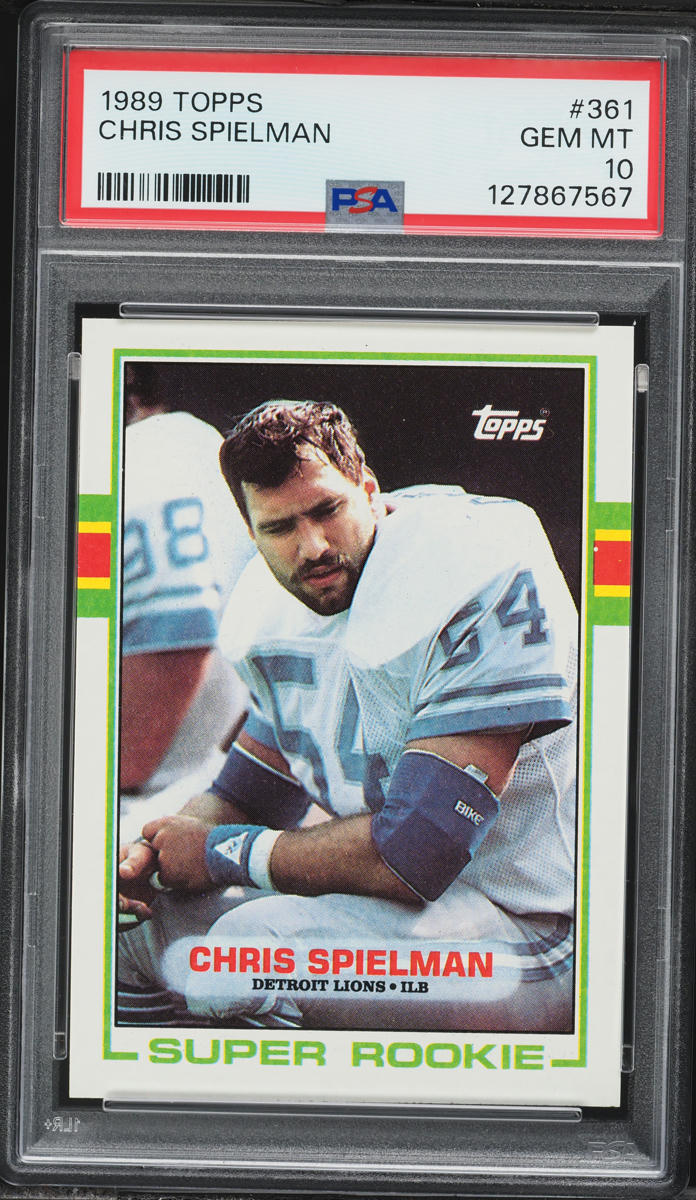 1989 Topps Chris Spielman #361 PSA 10 GEM MINT