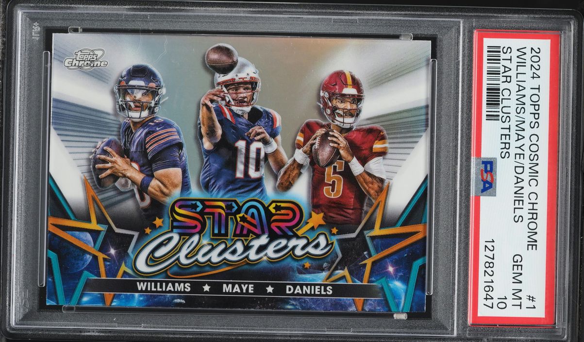 2024 Topps Chrome Cosmic Star Clusters Williams Maye Daniels ROOKIE #1 PSA 10 GEM MINT