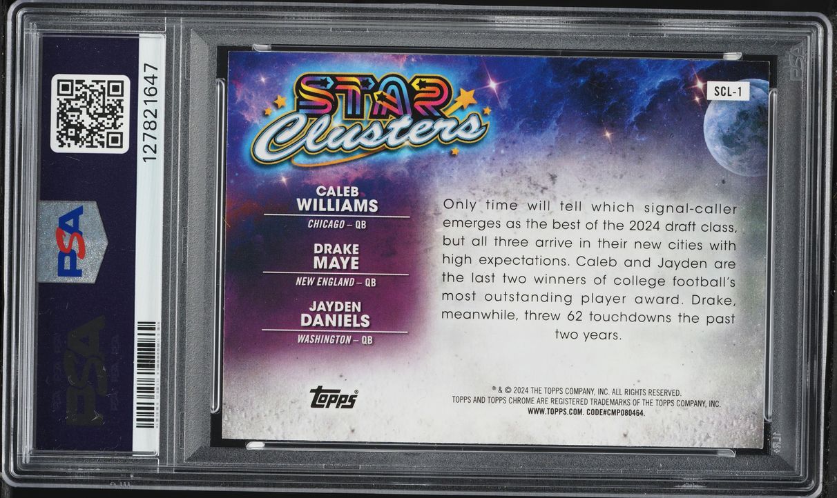 2024 Topps Chrome Cosmic Star Clusters Williams Maye Daniels ROOKIE #1 PSA 10 GEM MINT