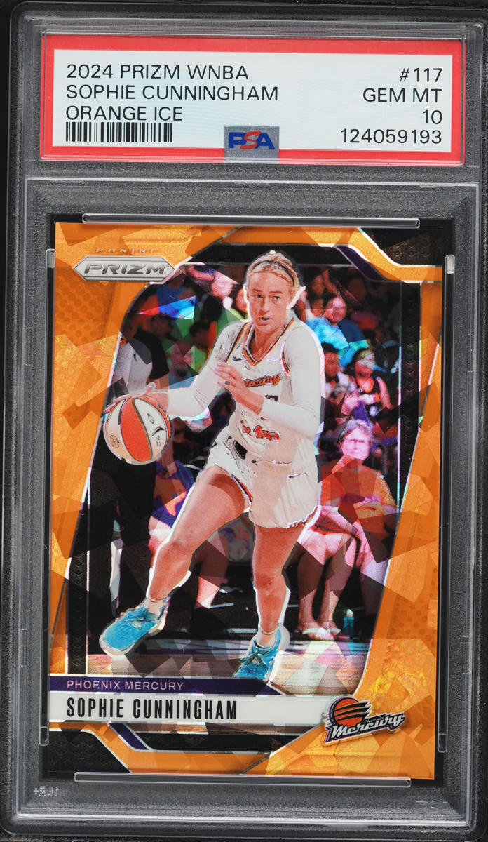 2024 Panini Prizm WNBA Orange Ice Sophie Cunningham #117 PSA 10 GEM MINT