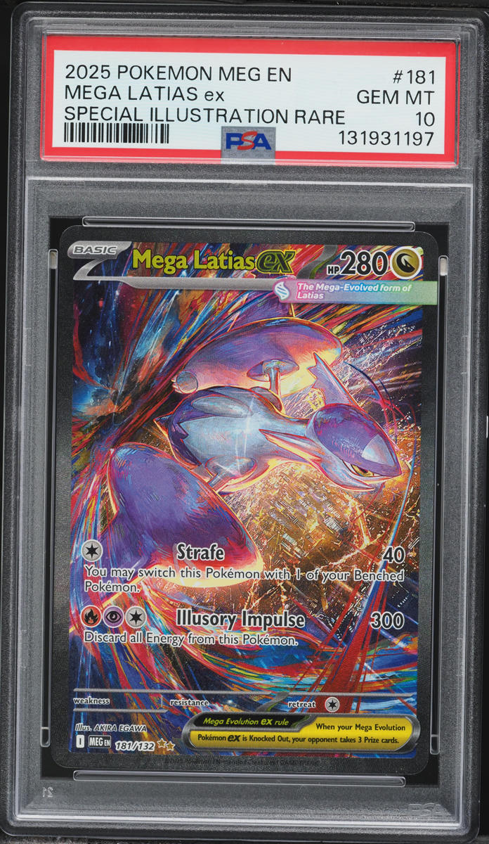 2025 Pokemon Mega Evolution SIR Mega Latias EX #181 PSA 10 GEM MINT