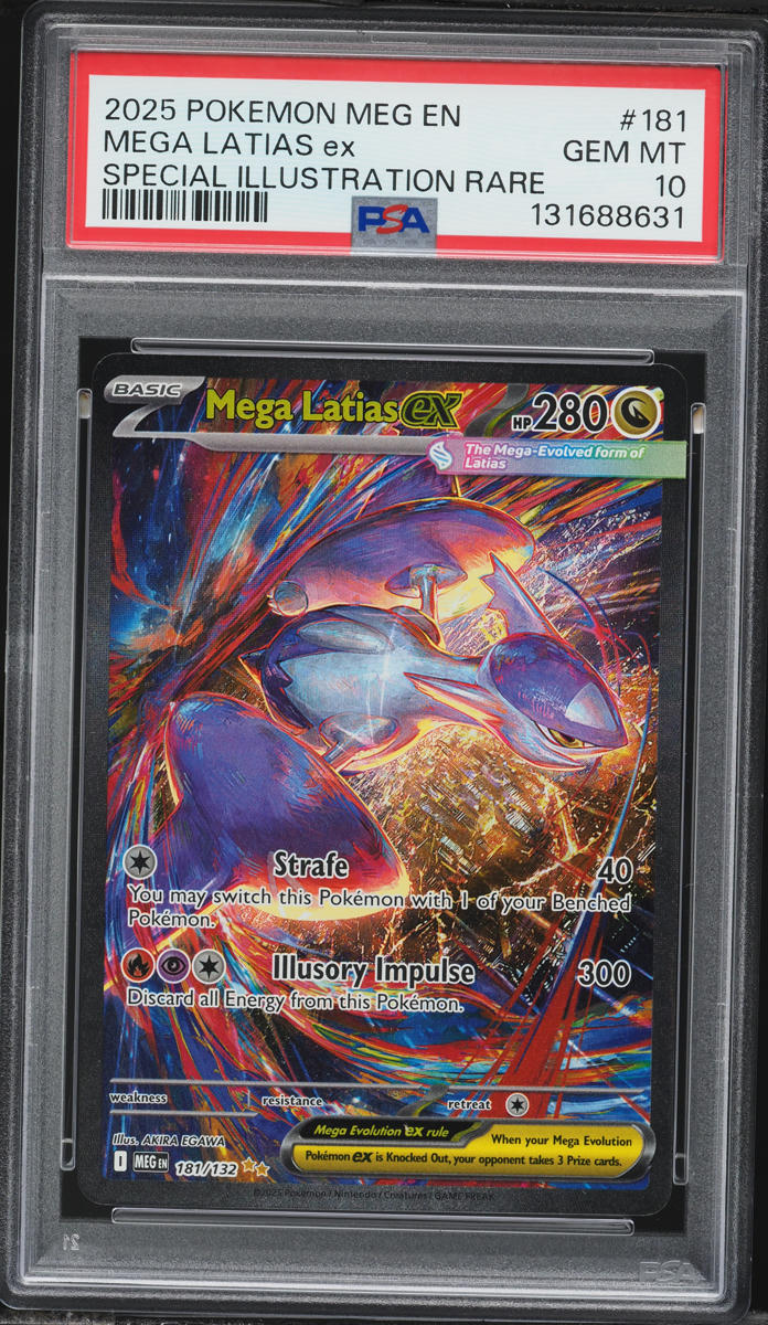 2025 Pokemon Mega Evolution SIR Mega Latias EX #181 PSA 10 GEM MINT