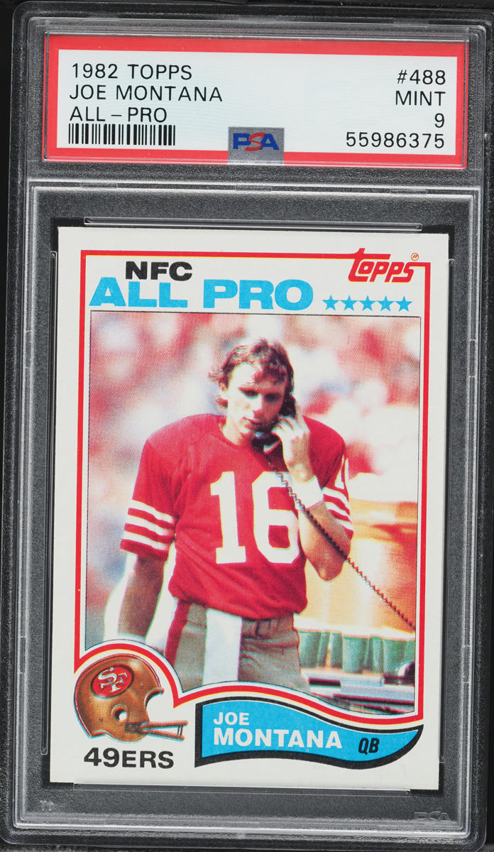 1982 Topps Football Joe Montana ALL-PRO #488 PSA 9 MINT