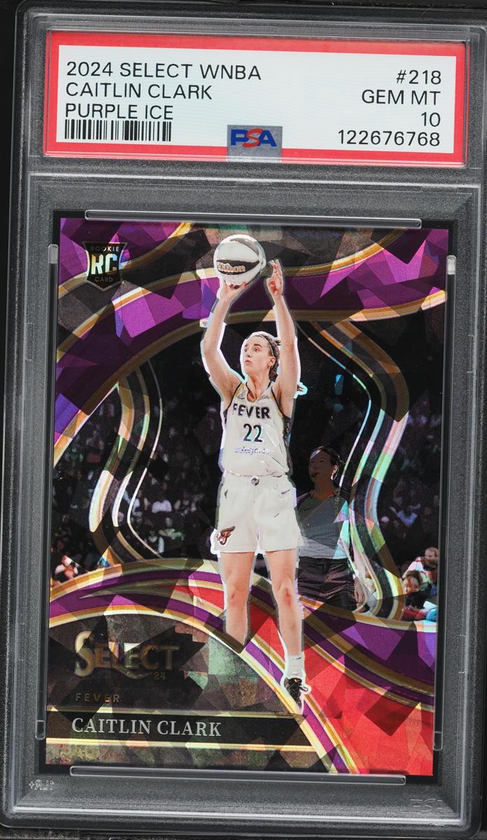 2024 Select Courtside WNBA Purple Ice Caitlin Clark ROOKIE /149 #218 PSA 10 GEM MINT