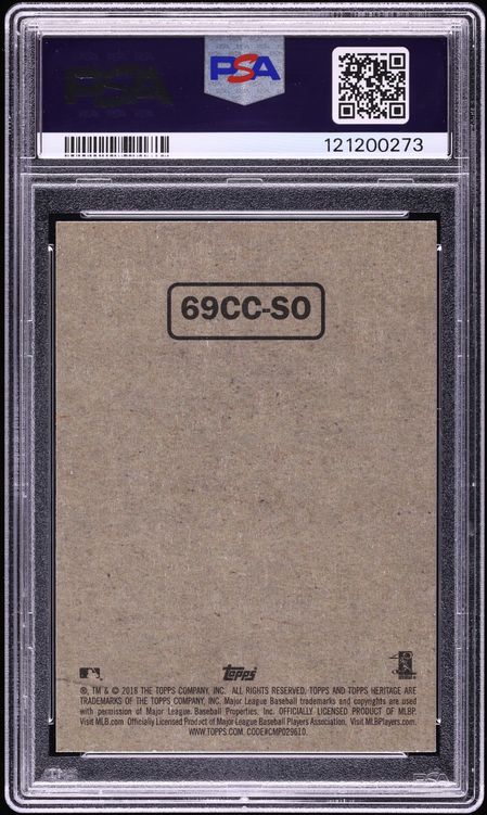 2018 Topps Heritage '69 Collector Cards Shohei Ohtani ROOKIE #69CC-SO PSA 10 GEM MINT