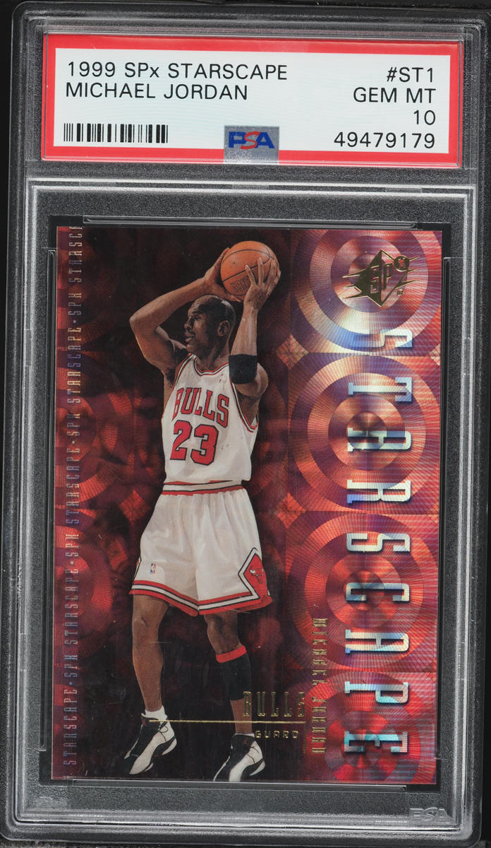 1999 SPx Starscape Michael Jordan #ST1 PSA 10 GEM MINT on Fanatics 