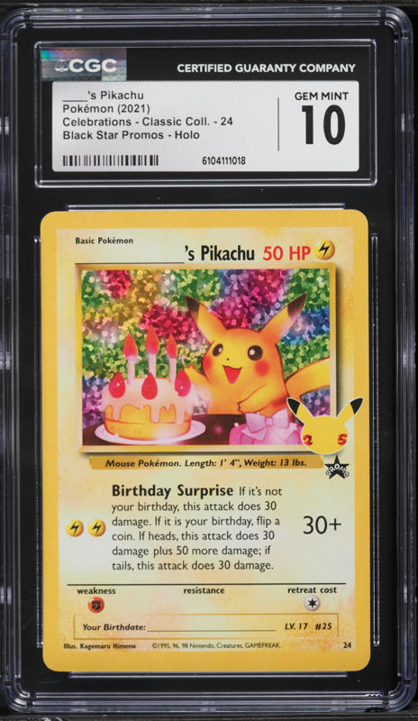 2021 Pokemon Chinese 25th Anniversary Promo Photo Share Holo