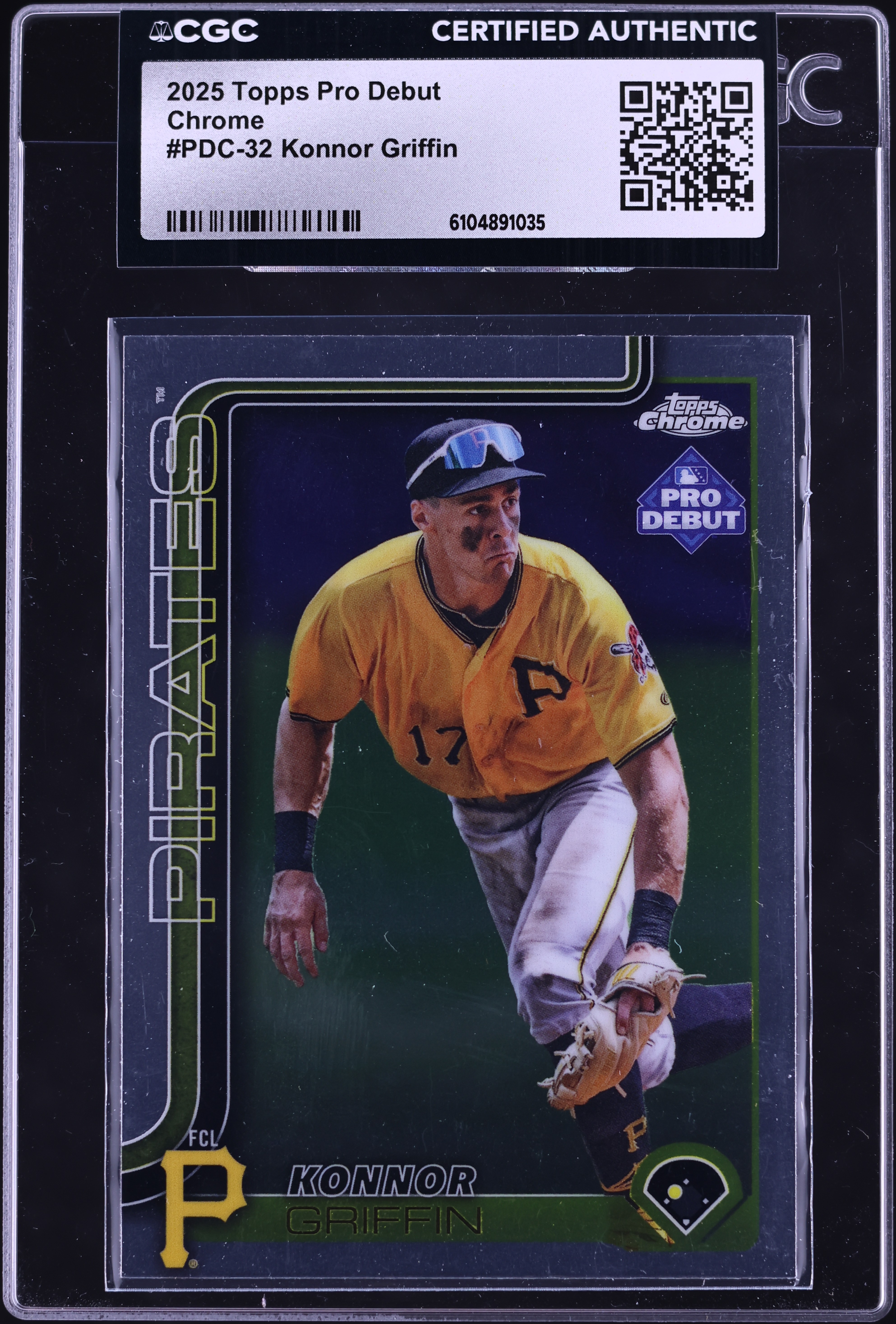 2025 Topps Chrome Pro Debut Konnor Griffin PROSPECT #PDC-32 CGC 