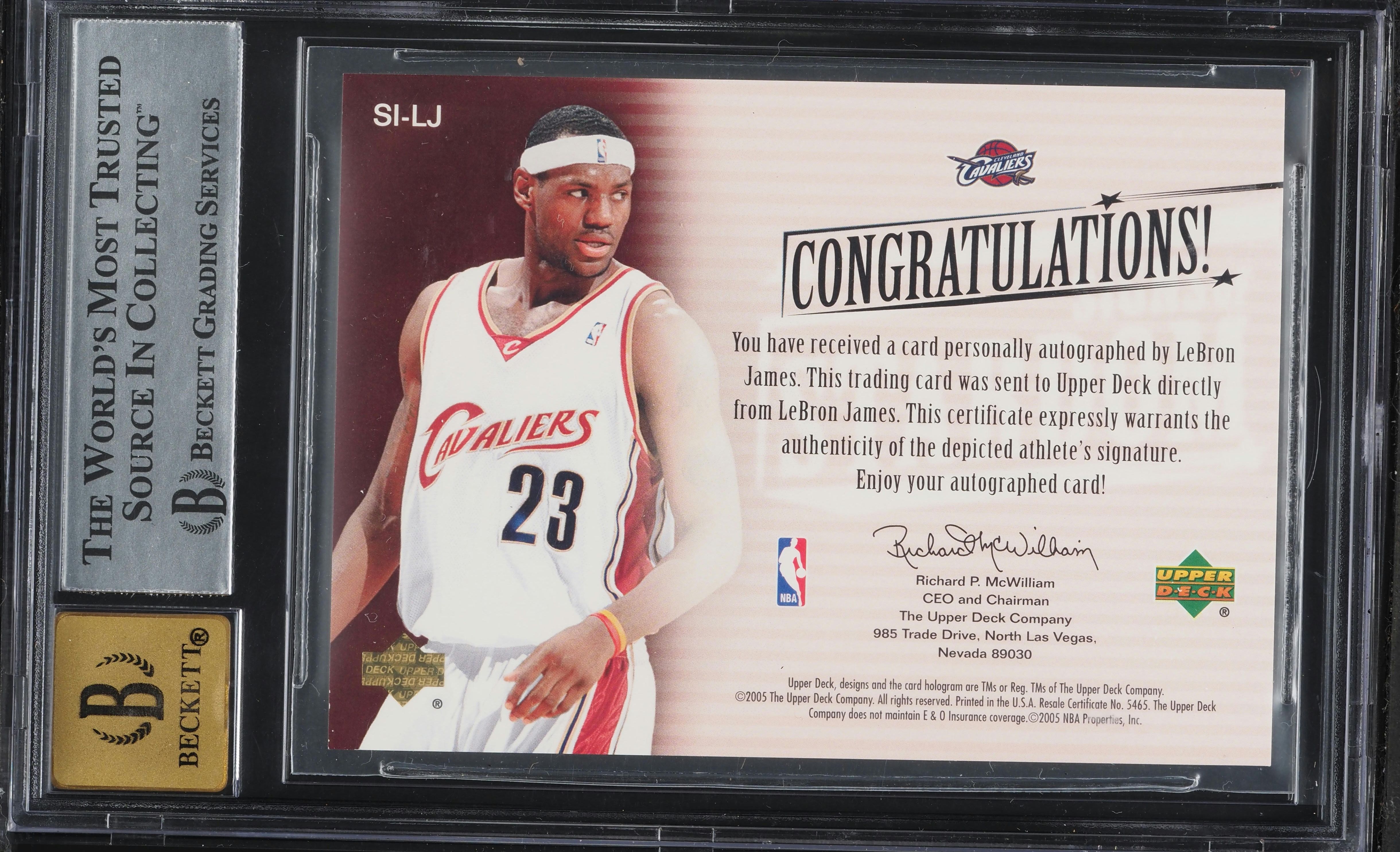 2004 Upper Deck Trilogy Signs Of Stardom LeBron James AUTO #SI-LJ
