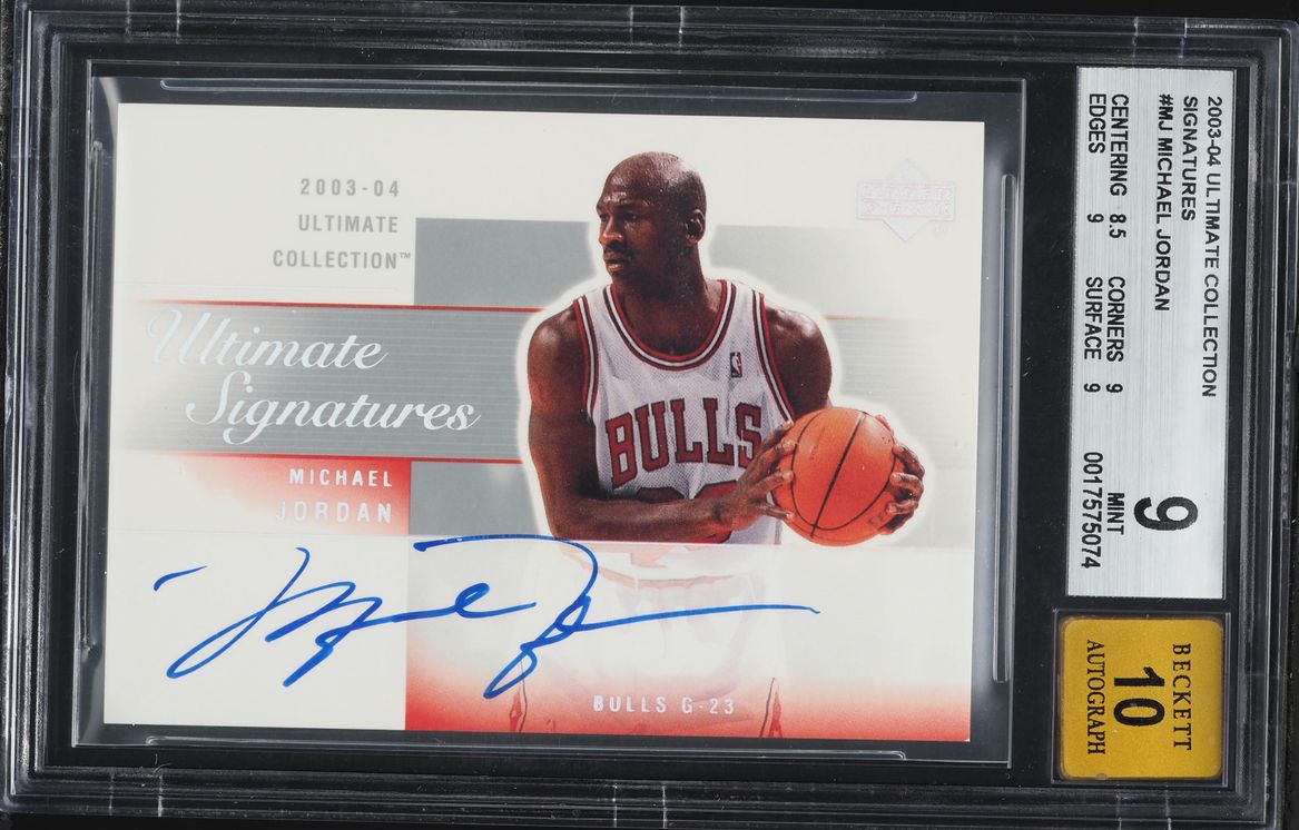 2003 Ultimate Collection Signatures Michael Jordan AUTO #MJ-A BGS 9 MINT