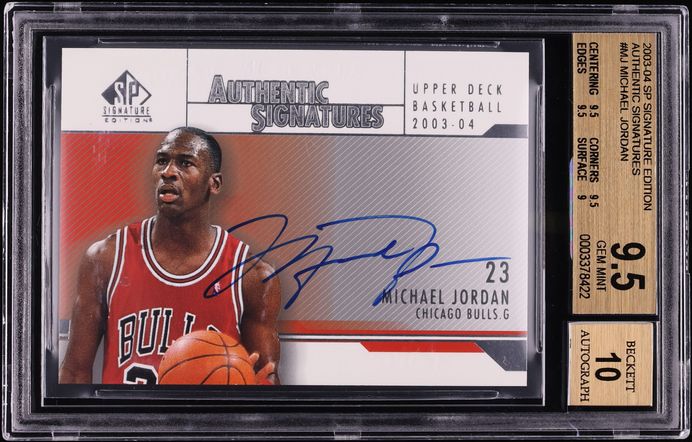 2003 SP Signature Authentic Michael Jordan AUTO #AS-MJ BGS 9.5 GEM