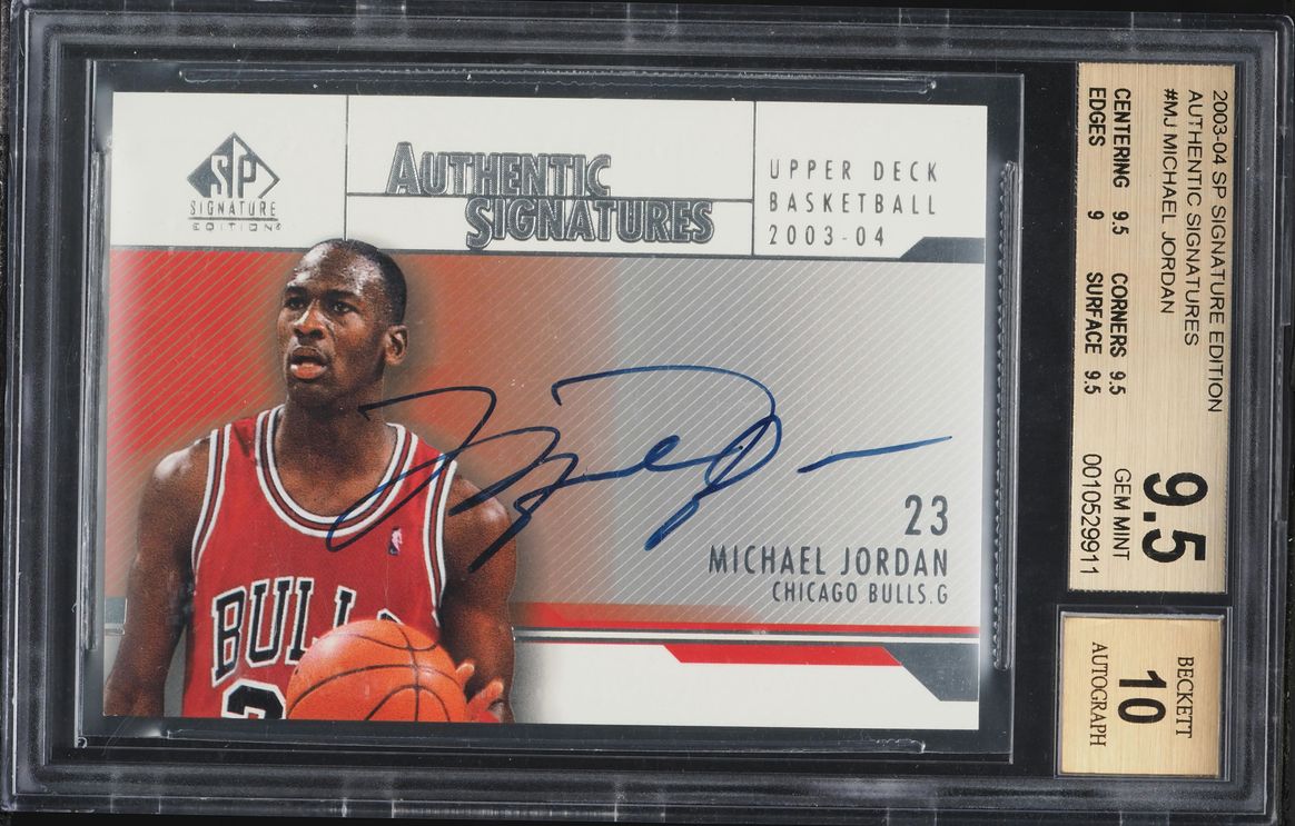 2003 SP Signature Edition Michael Jordan AUTO #AS-MJ BGS 9.5 GEM MINT