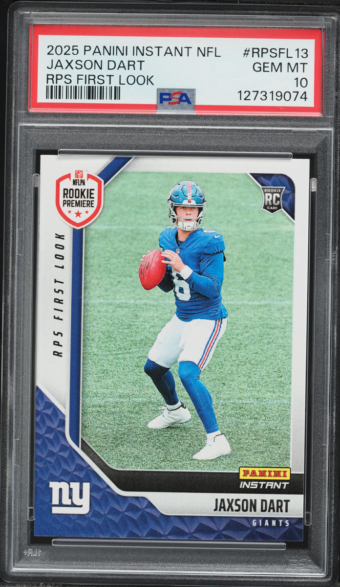 2025 Panini Instant NFL RPS First Look Jaxson Dart ROOKIE /2678 #RPSFL ...