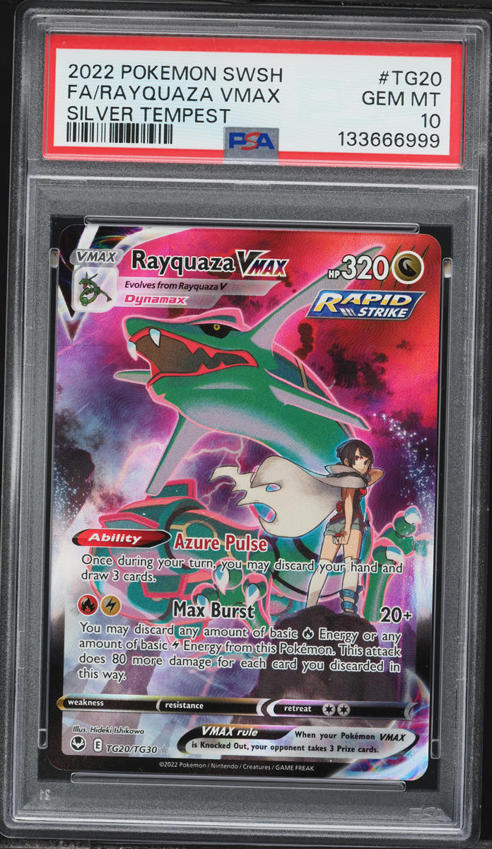 2022 Pokemon Sword & Shield Silver Tempest CHR Rayquaza VMAX #TG20