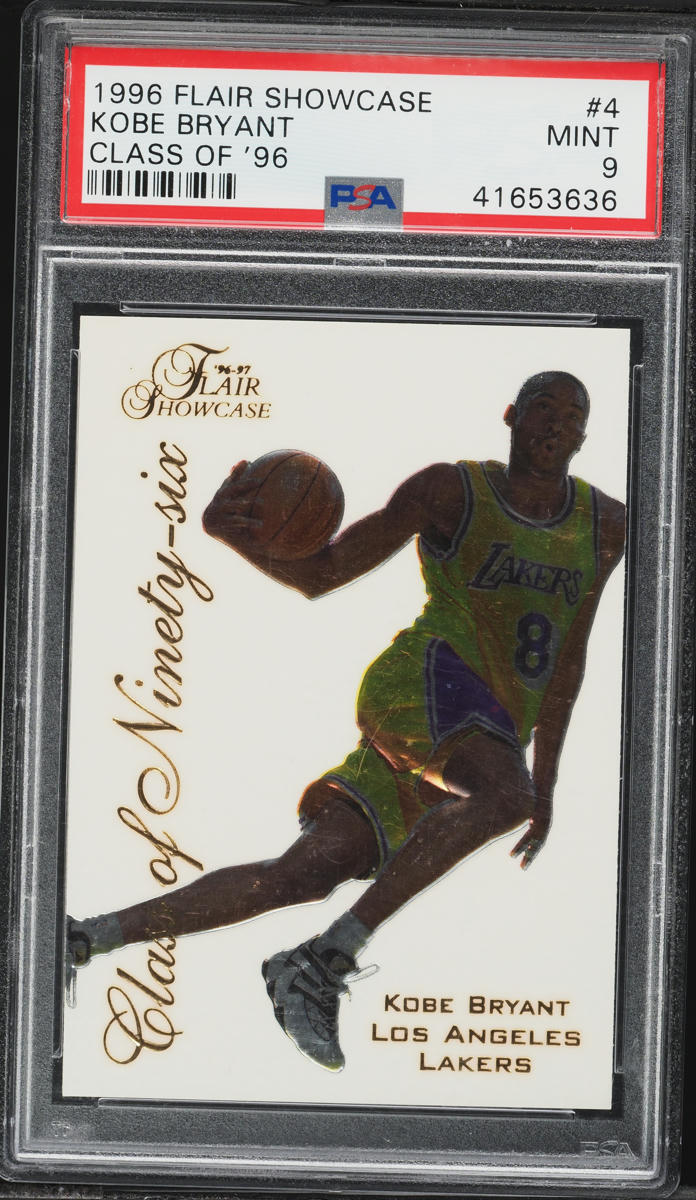 1996 Flair Showcase Class Of '96 Kobe Bryant ROOKIE #4 PSA 9 MINT