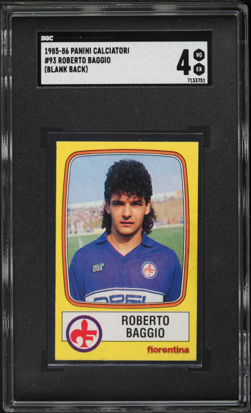 1999 Panini Soccer Roberto Baggio #39 PSA 10 GEM MINT on Fanatics