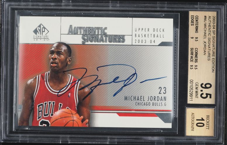 2003 SP Signature Edition Michael Jordan AUTO #AS-MJ BGS 9.5 GEM