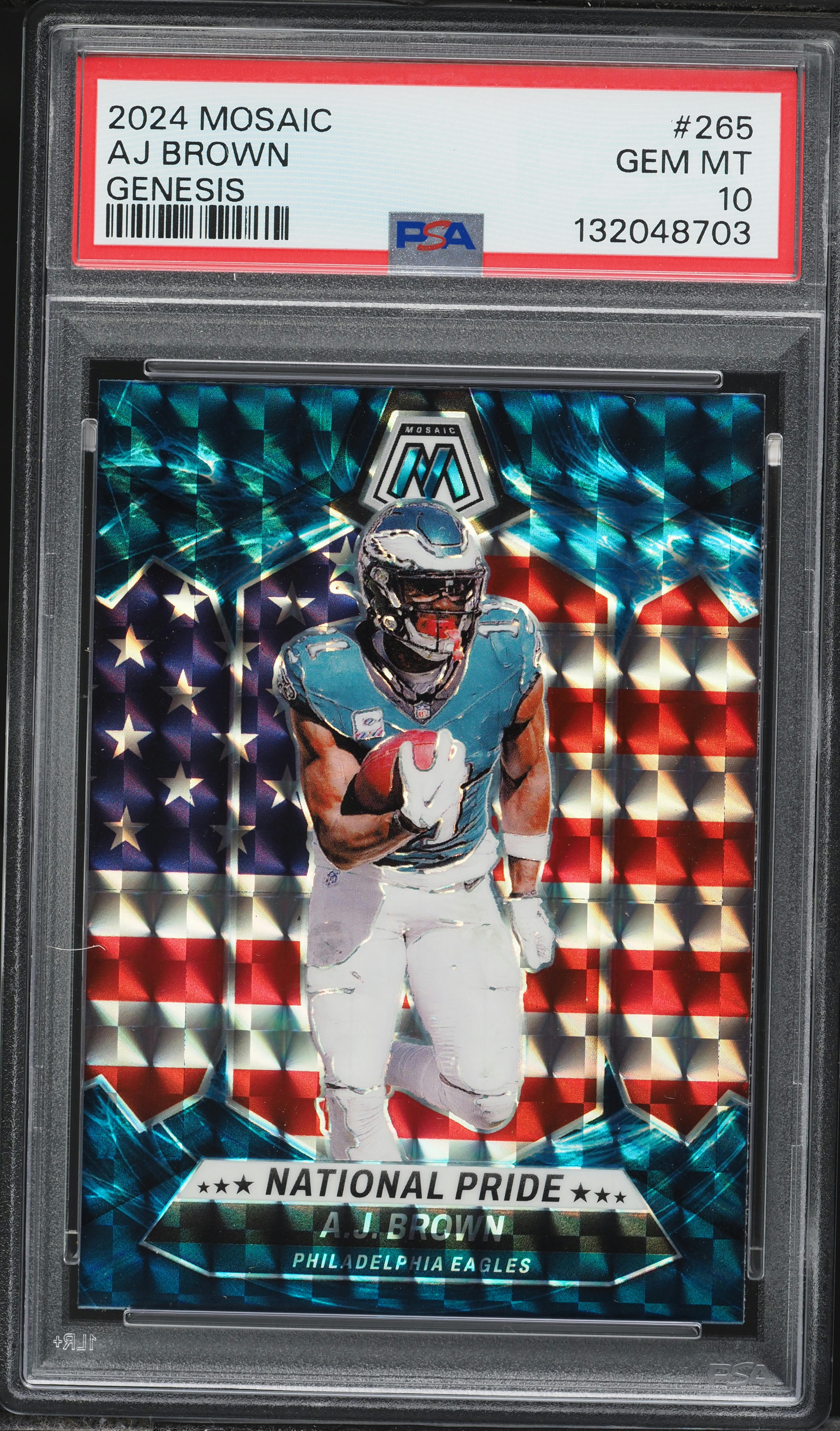2024 Panini Mosaic Genesis Aj Brown #265 PSA 10 GEM MINT on