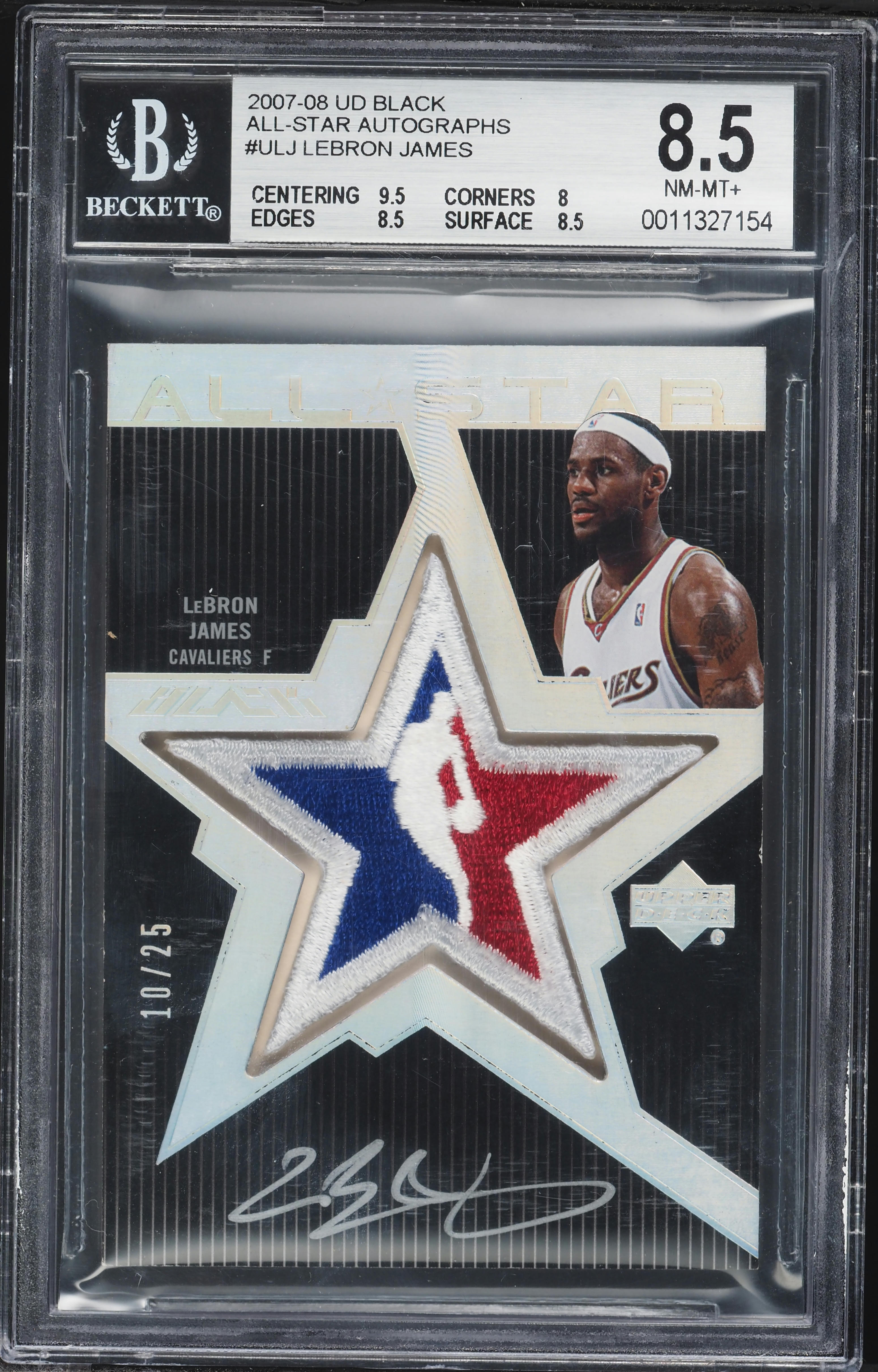 2007 Upper Deck Black All-Star LeBron James PATCH AUTO /25 #ASAU