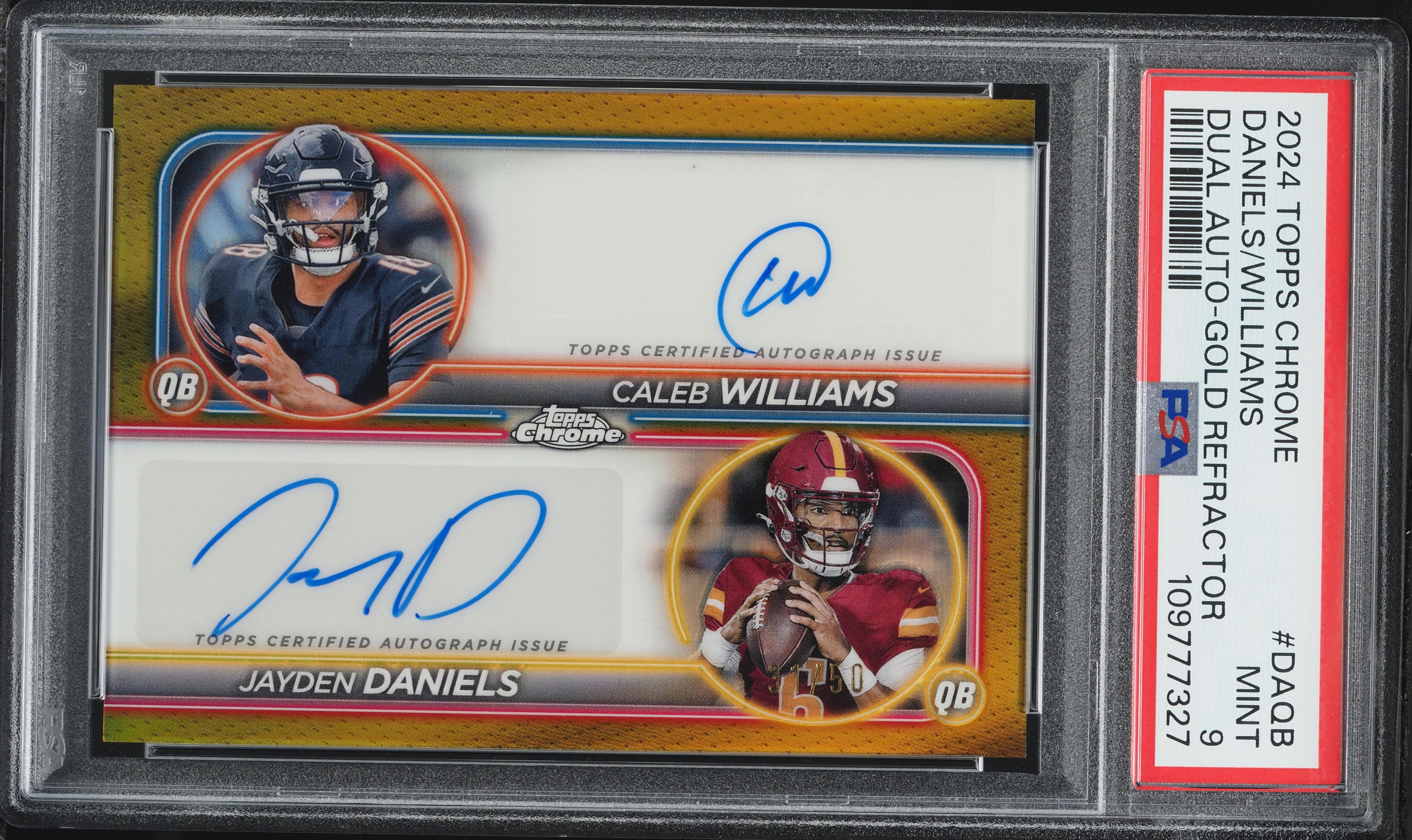 2024 Topps Chrome Dual Gold Refractor Daniels Williams AUTO #DAQB