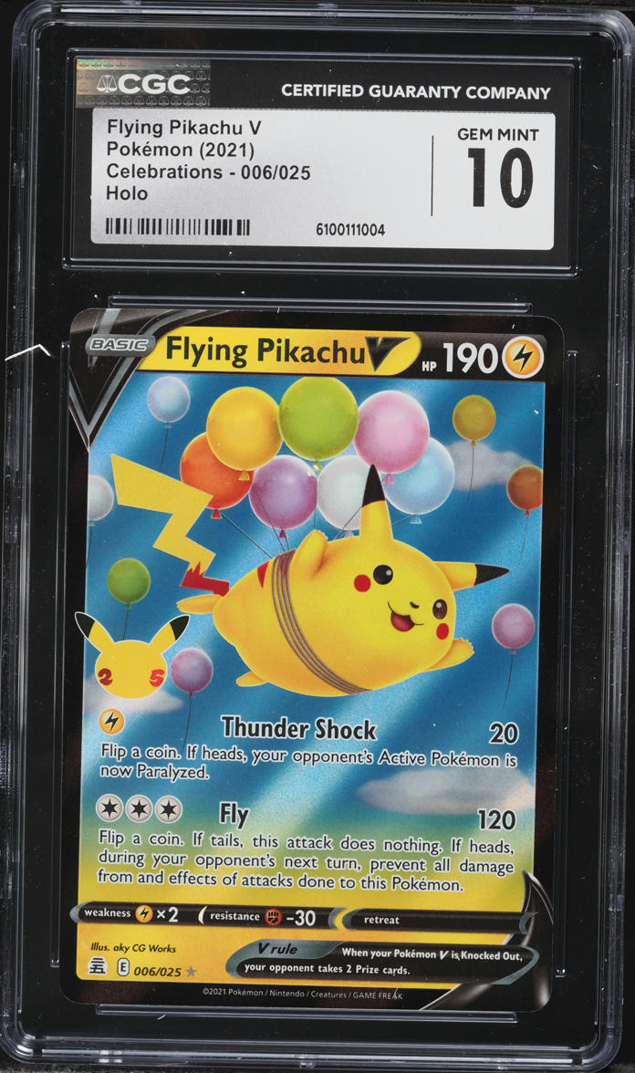 2021 Pokemon Sword & Shield Celebrations Full Art Flying Pikachu V