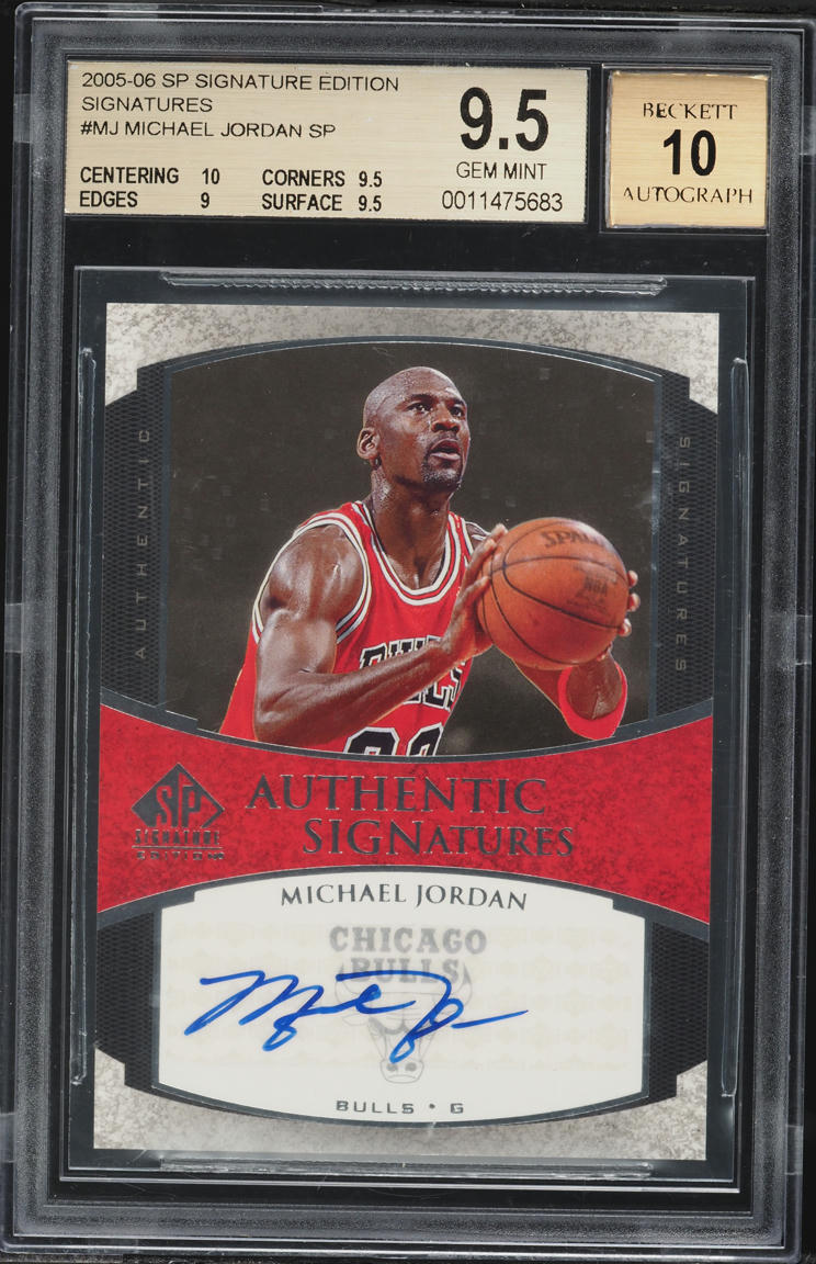 2005 SP Signature Edition Michael Jordan AUTO #AS-MJ BGS 9.5 GEM MINT