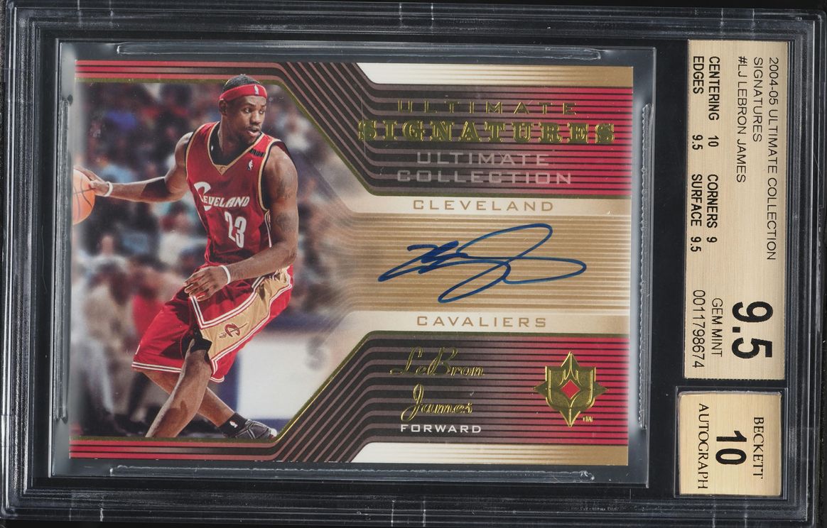 2004 Ultimate Collection LeBron James AUTO #US-LJ BGS 9.5 GEM MINT