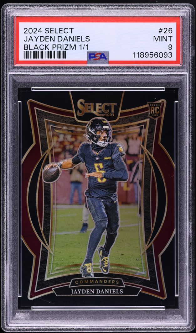 2024 Select Concourse Black Prizm Jayden Daniels ROOKIE 1/1 #26