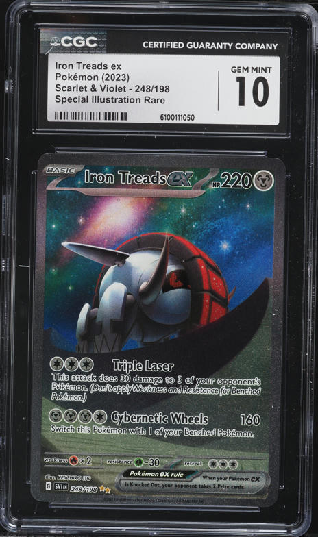 2023 Pokemon Scarlet & Violet Iron Treads ex #143 SGC 10 GEM MINT on  Fanatics Collect
