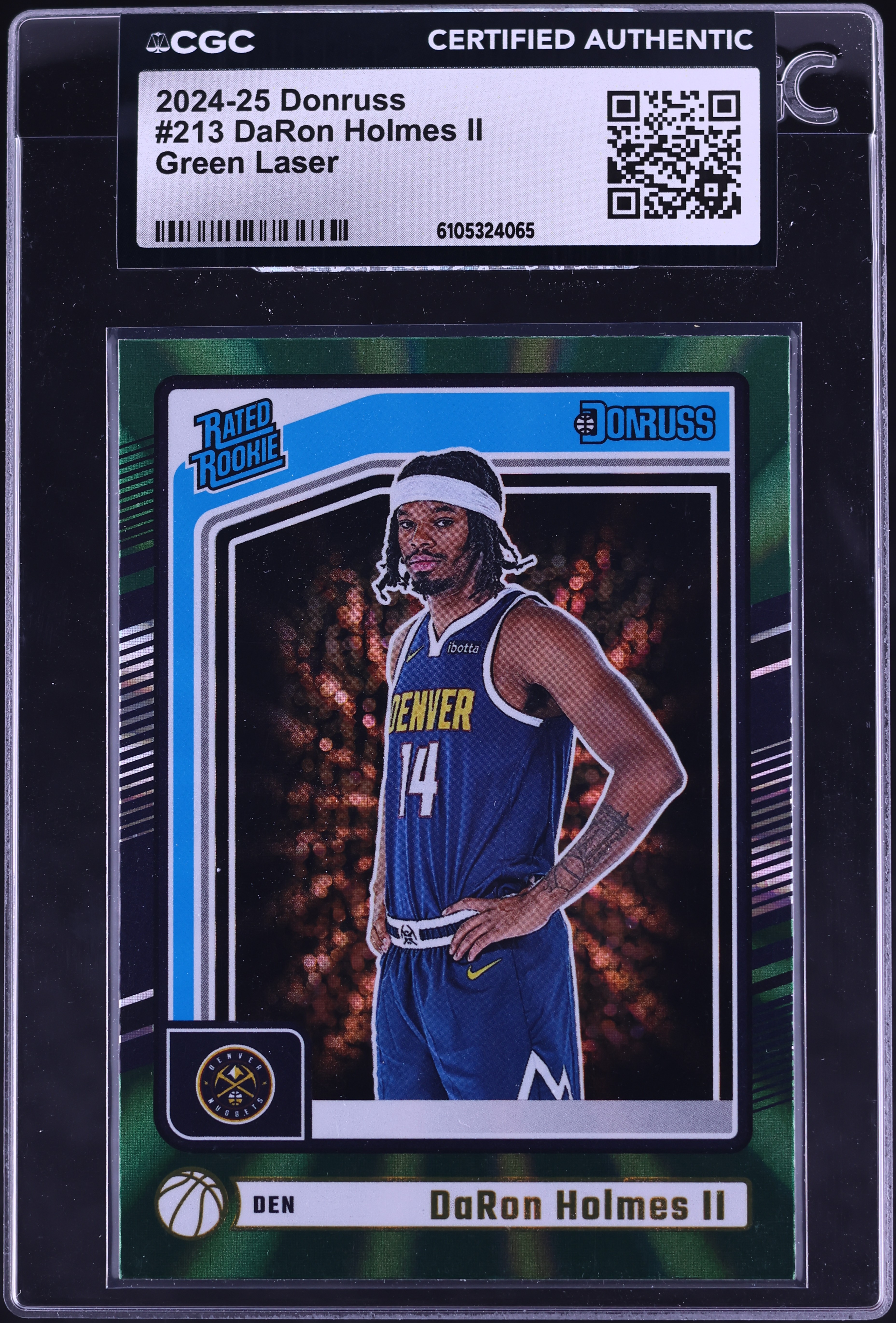 2024 Panini Donruss Basketball Holo Green Laser DaRon Holmes II #213