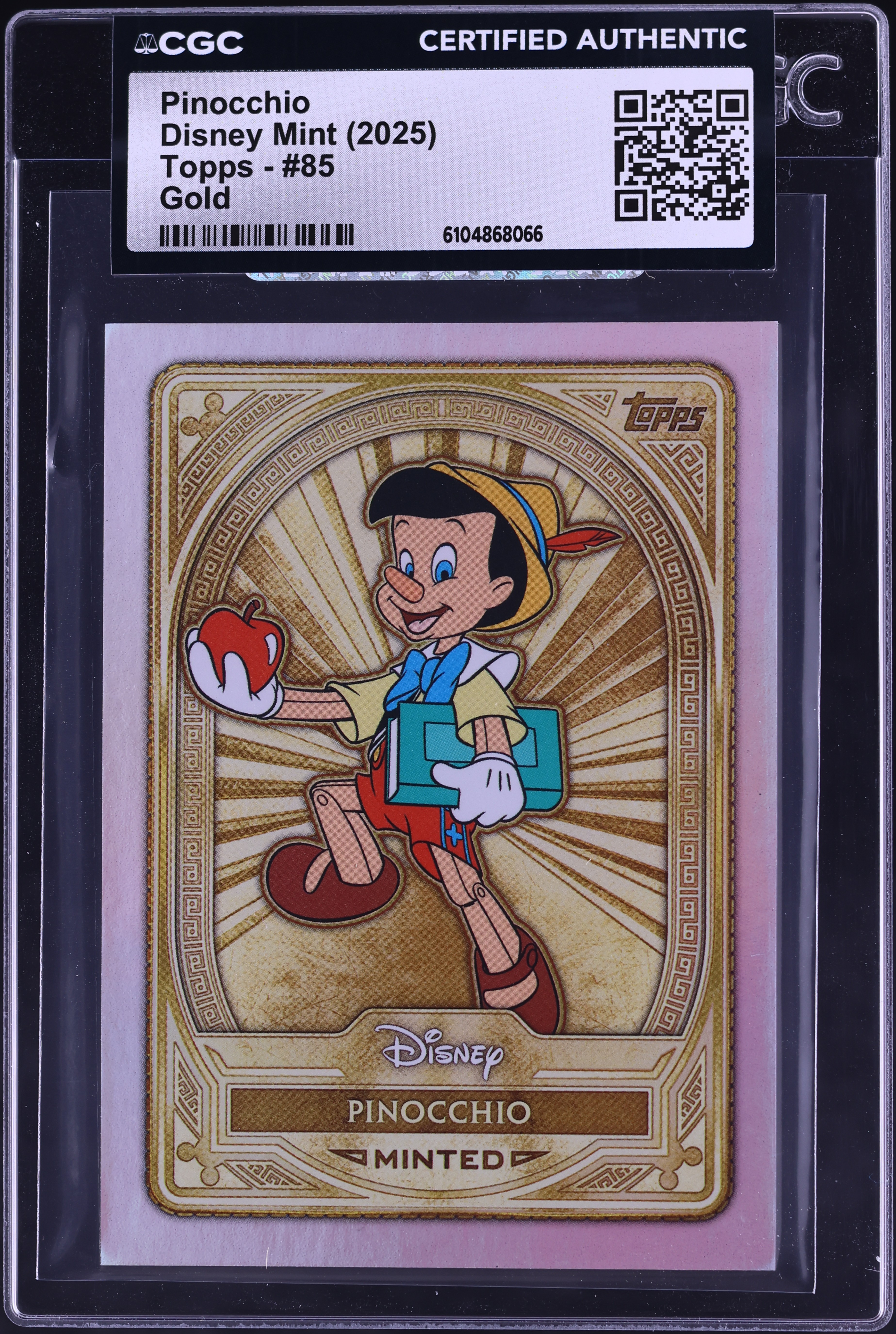 2025 Topps Disney Mint Gold Pinocchio #85 CGC AUTH on Fanatics Collect