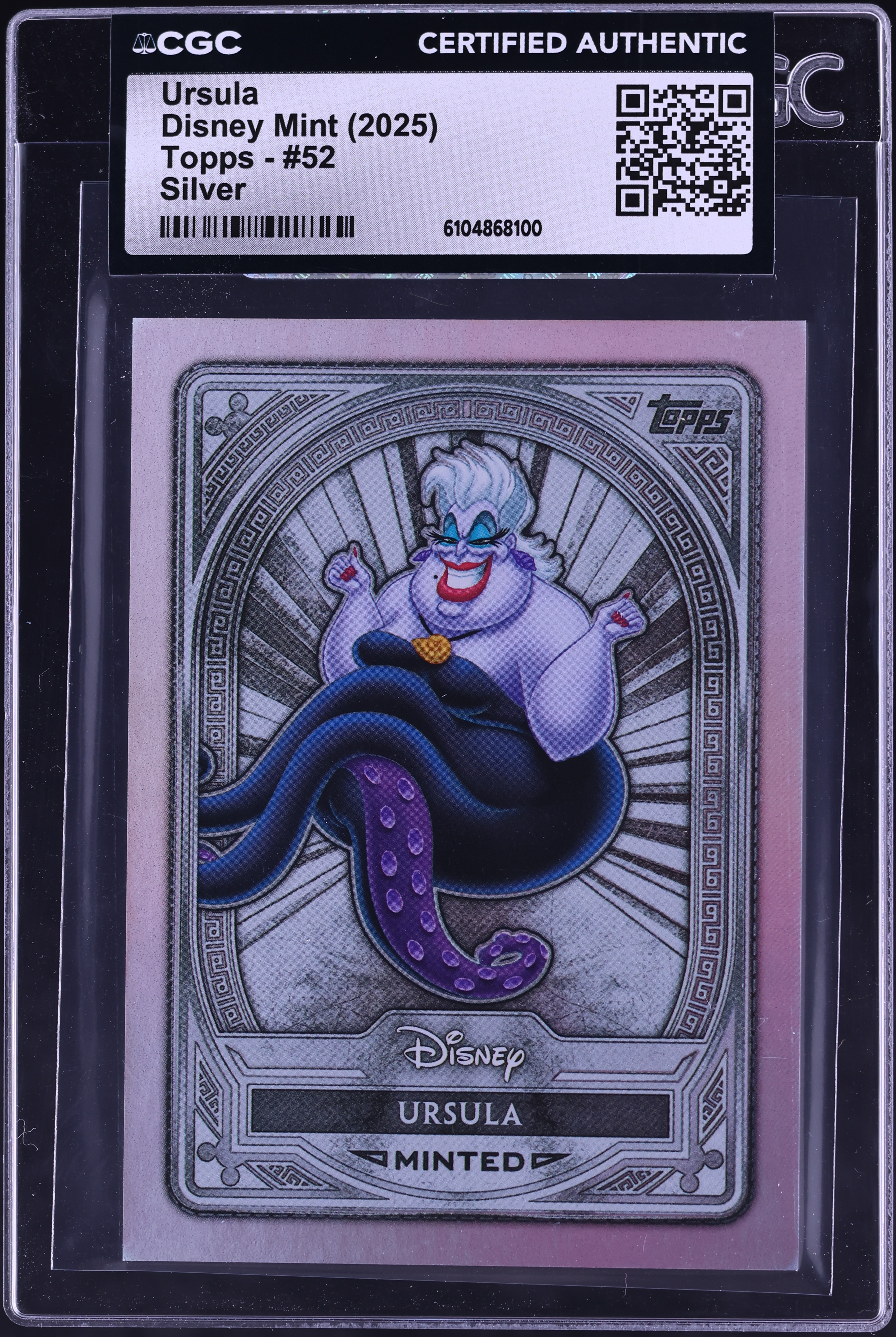 2025 Topps Disney Mint Silver Ursula #52 CGC AUTH on Fanatics Collect