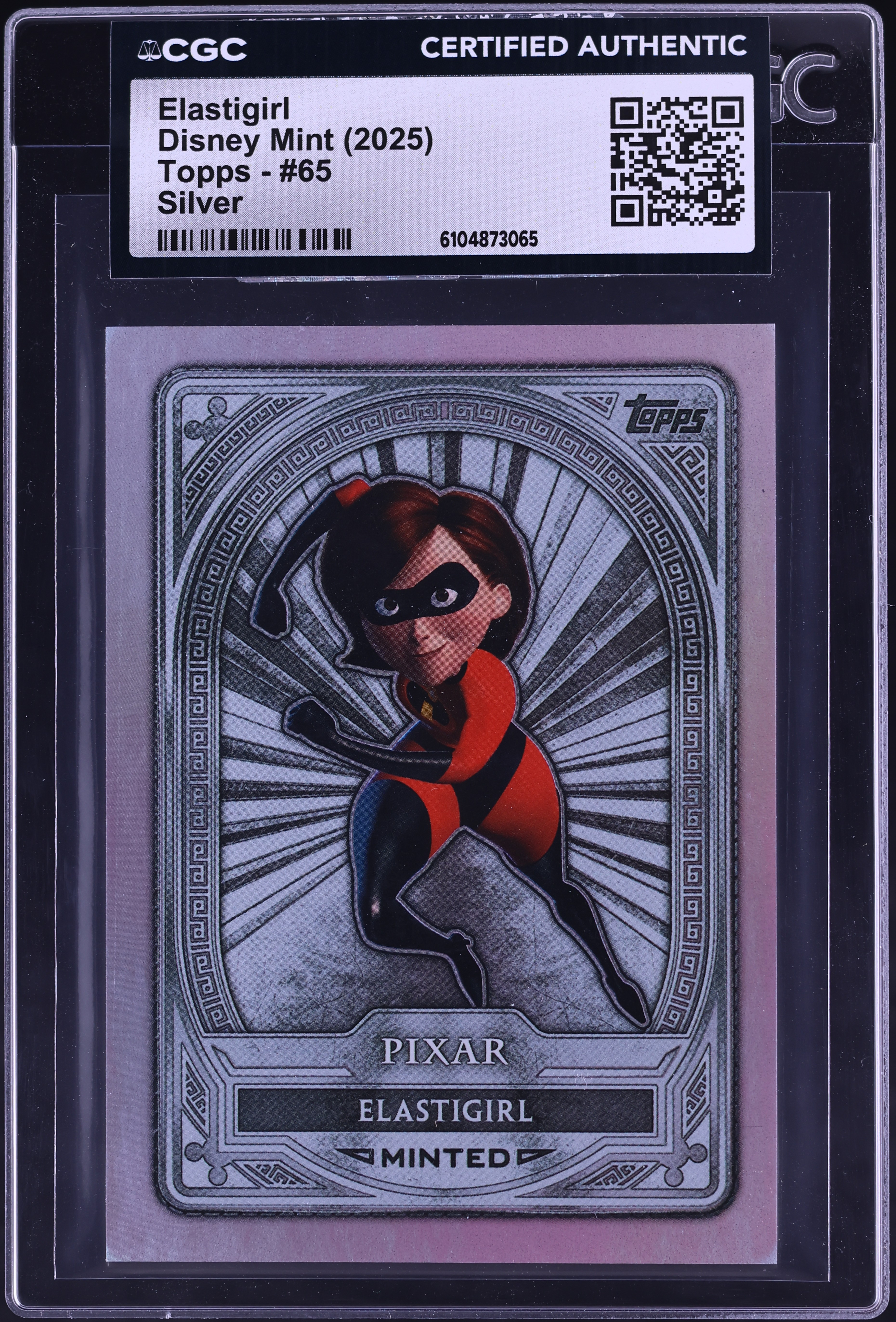 2025 Topps Disney Mint Silver Elastigirl #65 CGC AUTH on Fanatics