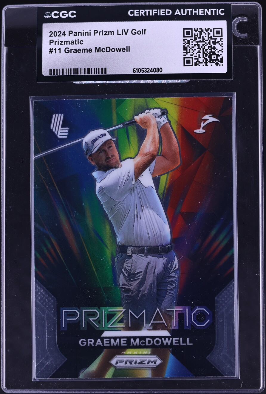2024 Panini Prizm LIV Golf Prizmatic Graeme McDowell #11 CGC AUTH