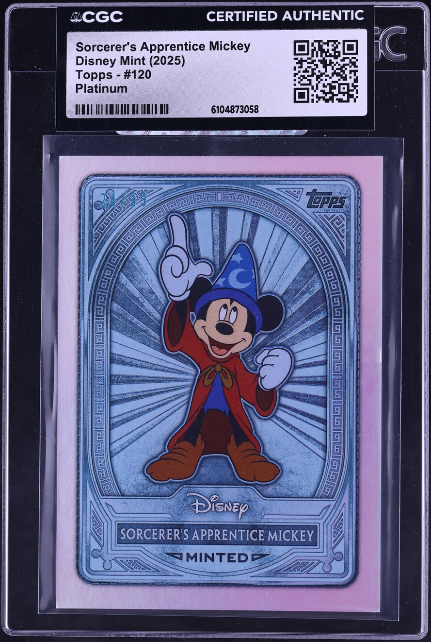 2025 Topps Disney Mint Platinum Sorcerer's Apprentice Mickey /99