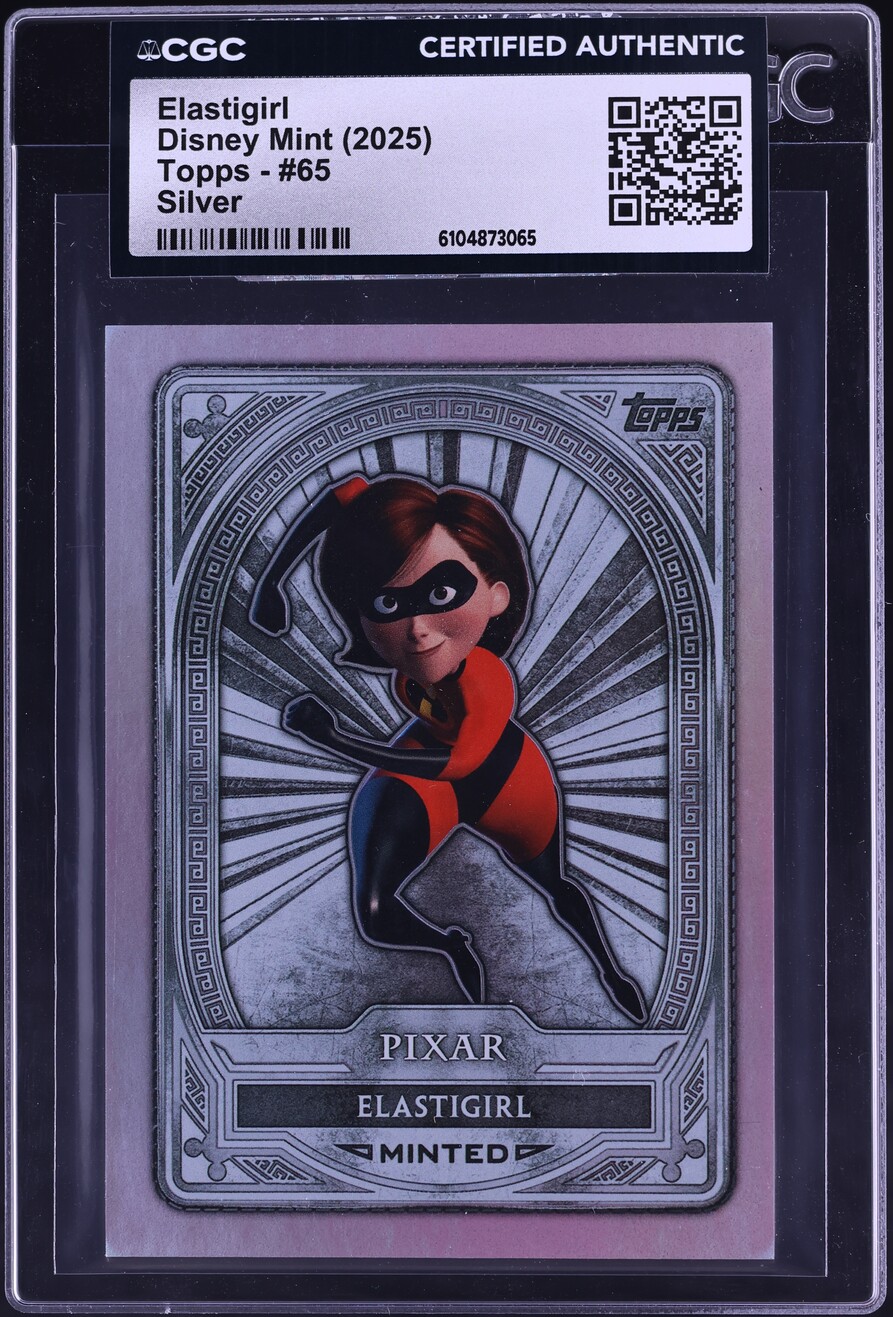 2025 Topps Disney Mint Silver Elastigirl #65 CGC AUTH on Fanatics
