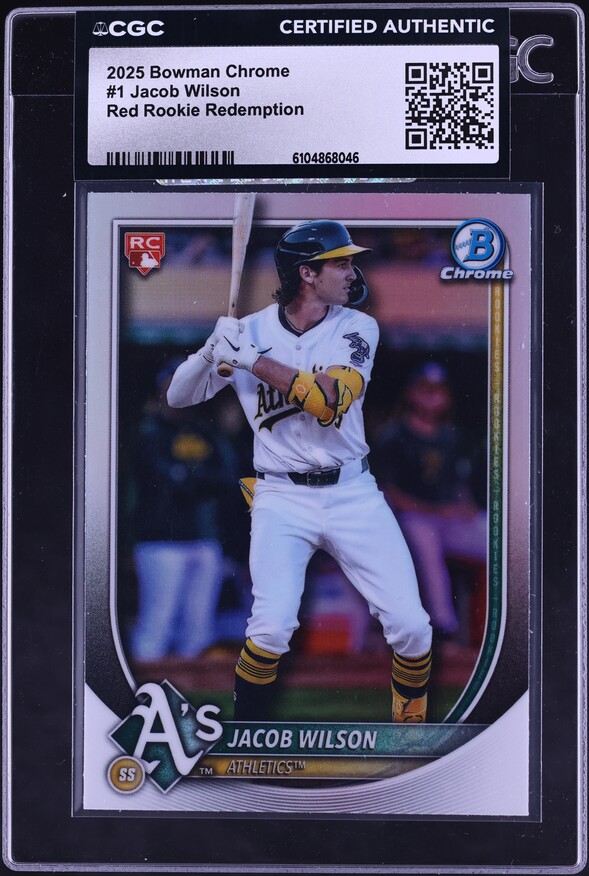 2023 Bowman Draft Jacob Wilson Refractor Athletics