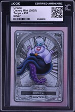 その他 2025 Topps Chrome Disney URSULA /25 2025 Topps Disney Mint Silver Ursula #52 CGC AUTH on Fanatics Collect