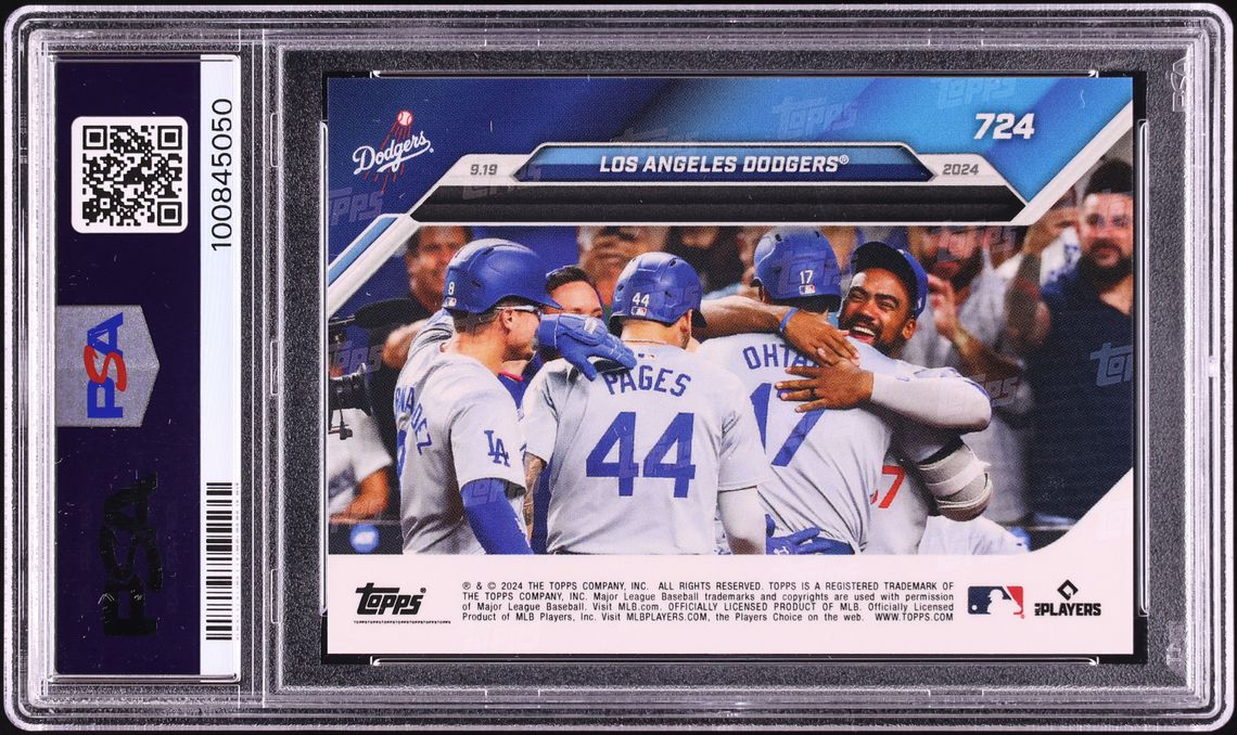 PSA 10 Topps Now Los Angeles Dodgers Roki Sasaki RC トップス