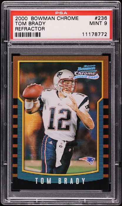 2000 Bowman Chrome Refractor Tom Brady ROOKIE #236 PSA 9 MINT