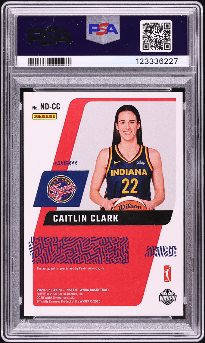 2024 Panini Royalty WNBA Donruss Next Day Caitlin Clark ROOKIE AUTO #CC PSA 9 MINT