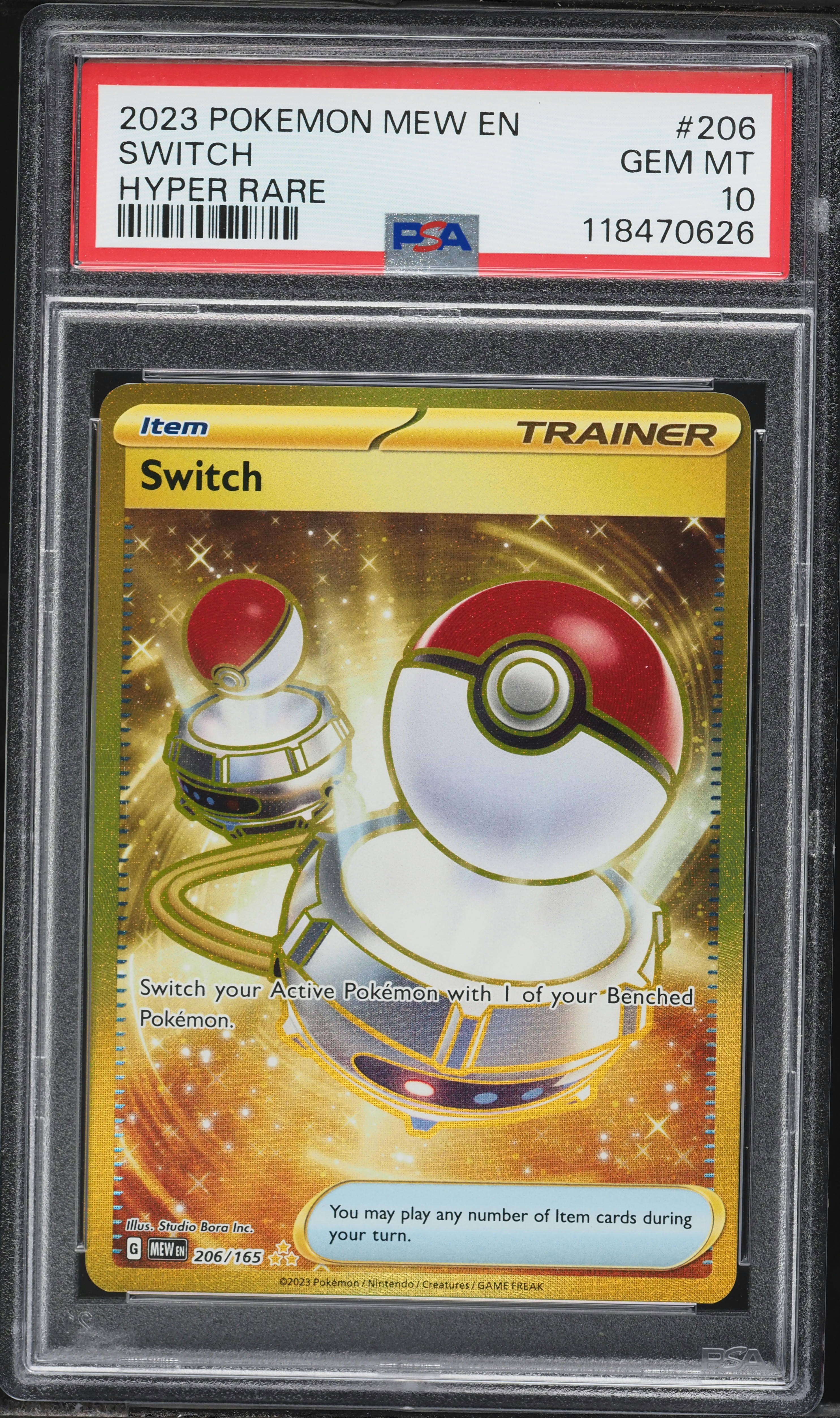 2023 Pokemon Scarlet & Violet 151 Gold Rare Switch #206 PSA 10 GEM MINT on  Fanatics Collect